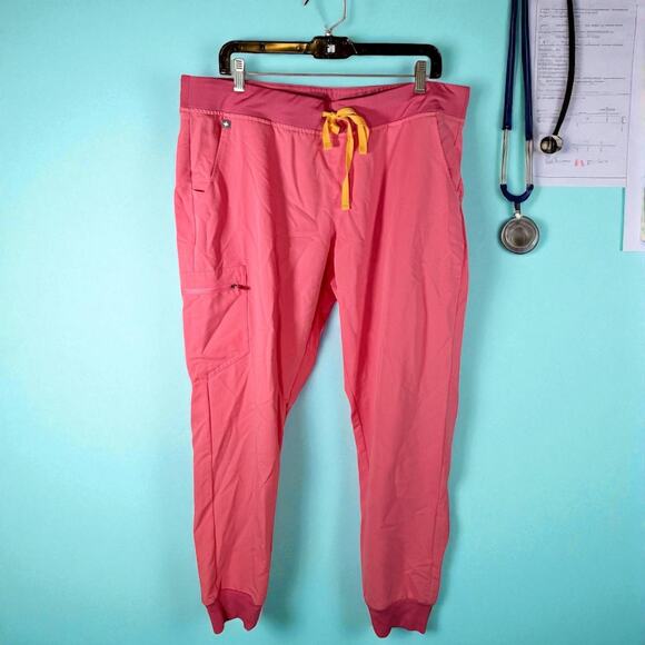 FIGS Women's XXL Pink Zamora Jogger Style Scrub Pants Technical Collection - Picture 1 of 11
